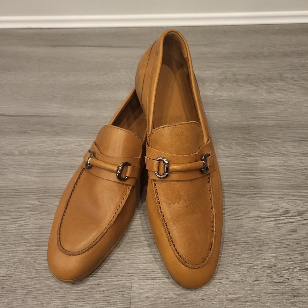 Aldo Tan Leather Horsebit Loafers